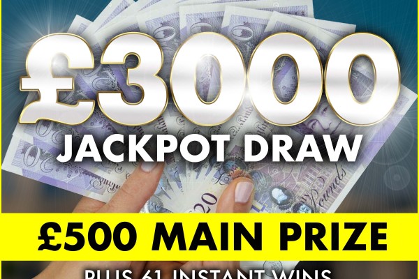 £3000 JACKPOT DRAW + 61 INSTANT WINS