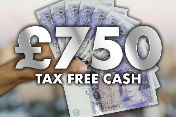 Win £750 Tax Free Cash!!
