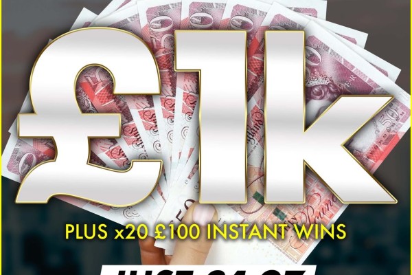 £1,000 Tax Free Cash + 20 x £100 Instant Wins! 